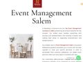 Thumb for Event Management Salem | N Wedding